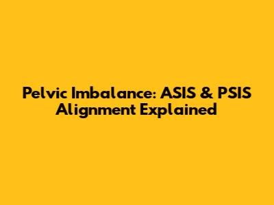 Pelvic Imbalance: ASIS & PSIS Alignment Explained
