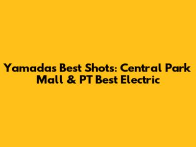Yamada's Best Shots: Central Park Mall & PT Best Electric